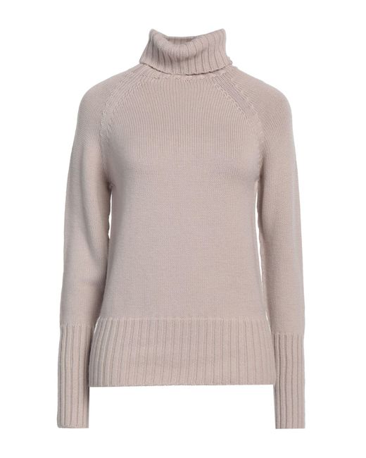 Drumohr Gray Light Turtleneck Merino Wool