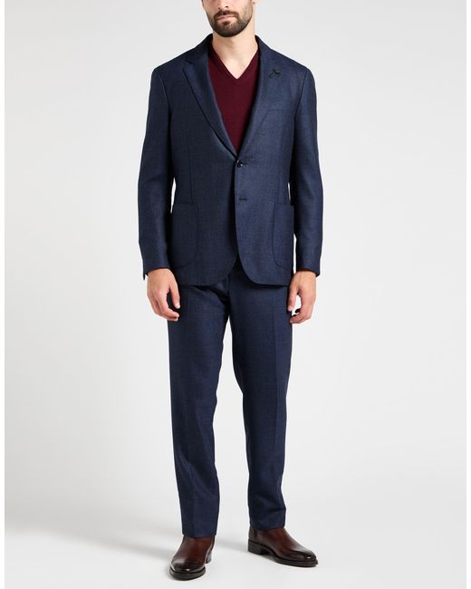 Lardini Blue Suit Wool for men