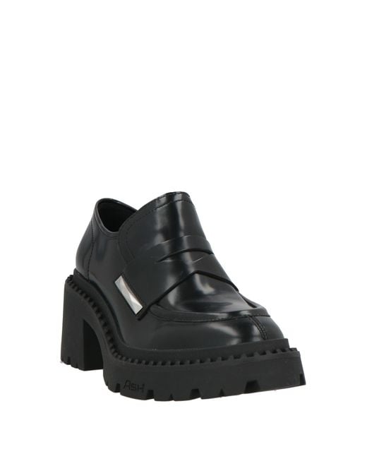 Ash Black Loafers Leather, Metal