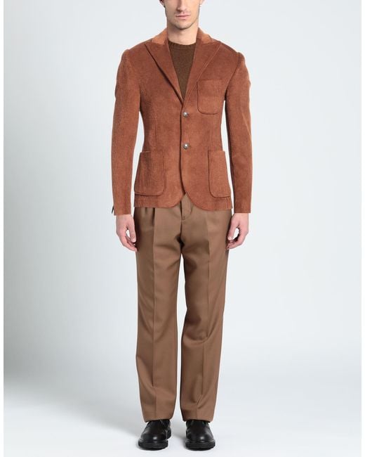 Daniele Alessandrini Brown Blazer for men