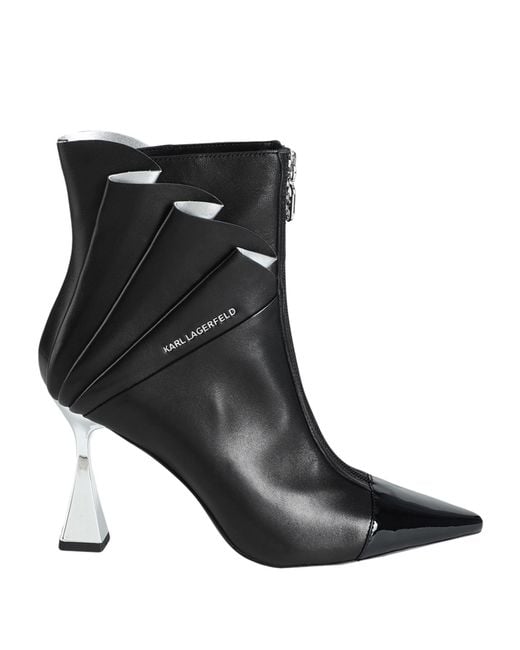 Karl Lagerfeld Black Ankle Boots