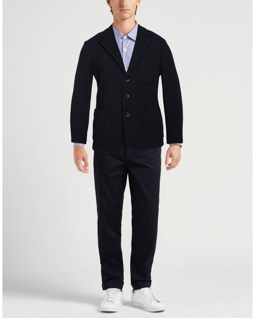 Barena Blue Blazer Polyamide, Acrylic, Wool, Elastane for men