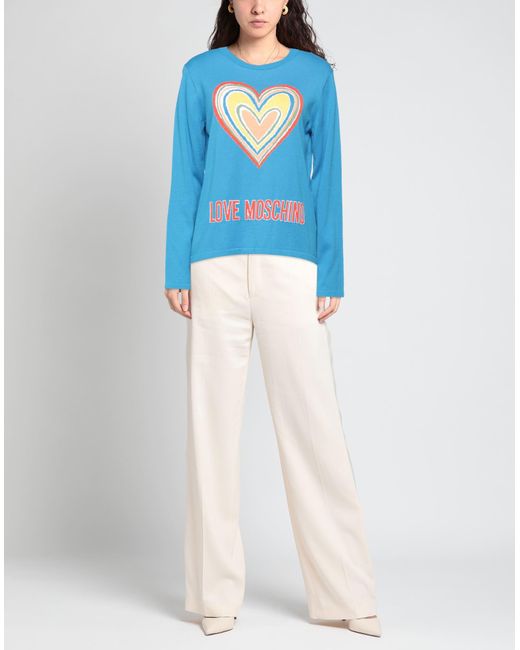 Love Moschino Blue Pullover