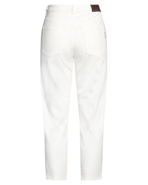 Brunello Cucinelli White Trouser