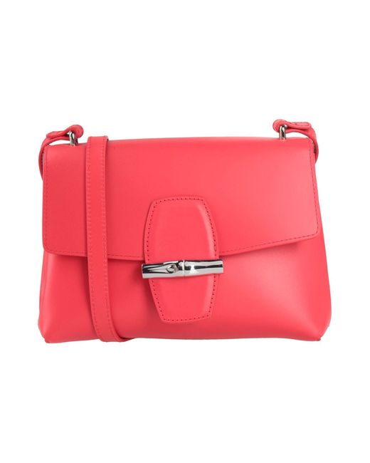 Longchamp Red Cross-Body Bag Leather