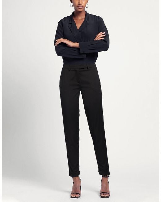 Nora Barth Black Pants Polyurethane, Viscose, Elastane