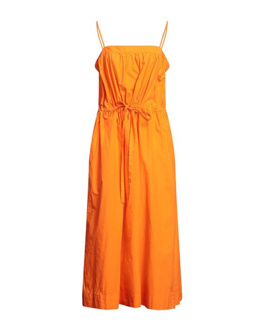 Vestido largo Ganni de color Orange