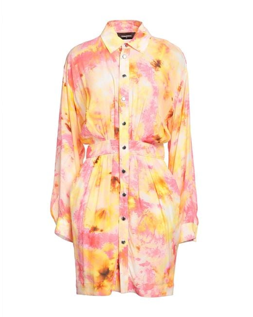 Robe courte DSquared² en coloris Pink