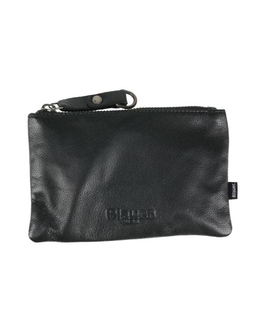 Blauer Black Coin Purse Leather for men