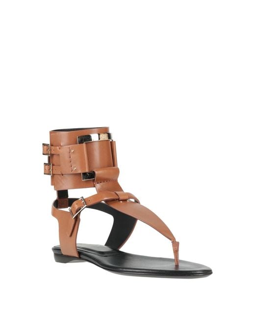Roger Vivier Brown Thong Sandals