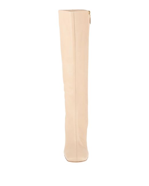 Pollini White Boot Leather