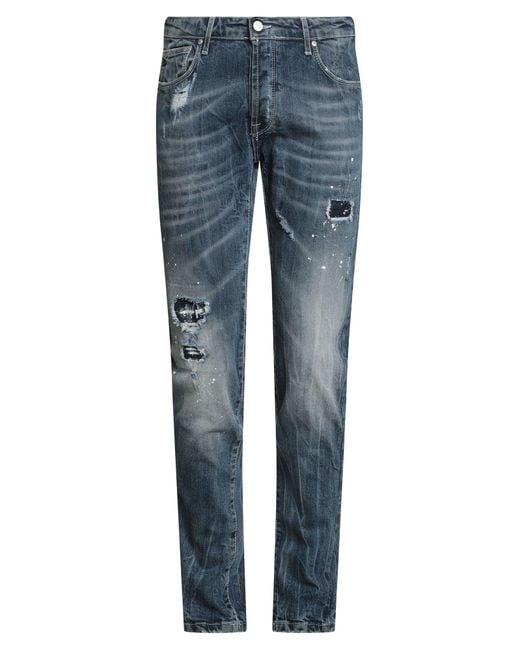 Daniele Alessandrini Blue Jeans Cotton, Elastane for men