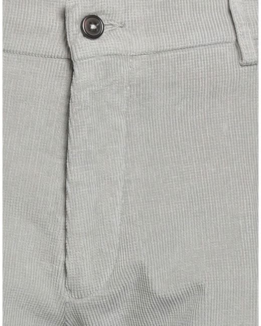 Berwich Gray Pants Cotton, Rayon, Elastane for men