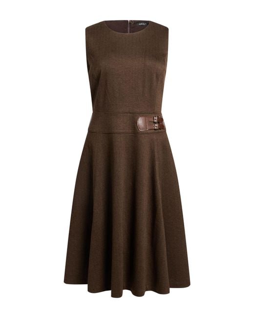 Ralph Lauren Brown Midi Dress