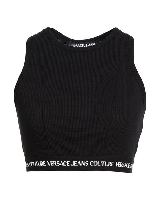 Versace Jeans Couture Black Top Cotton