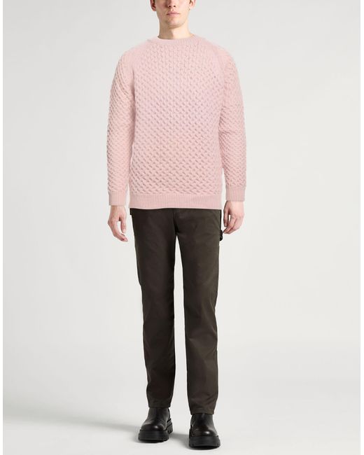 Daniele Fiesoli Pink Lab Light Sweater Merino Wool for men