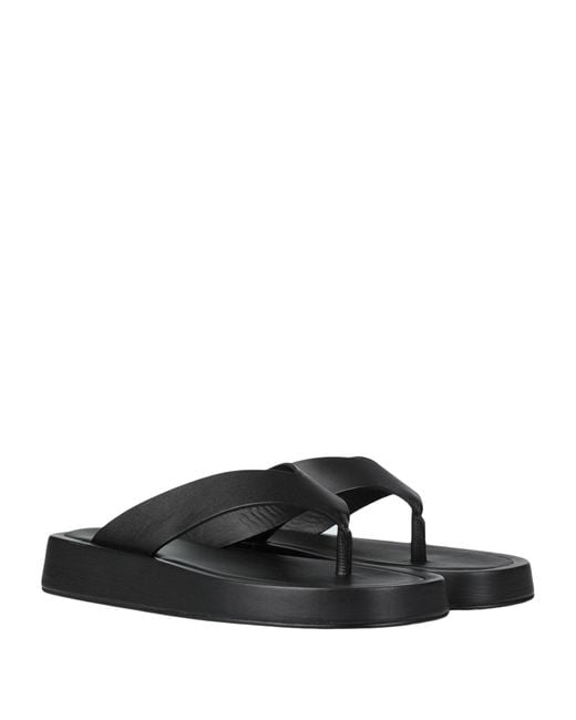 Alohas Black Toe Post Sandals