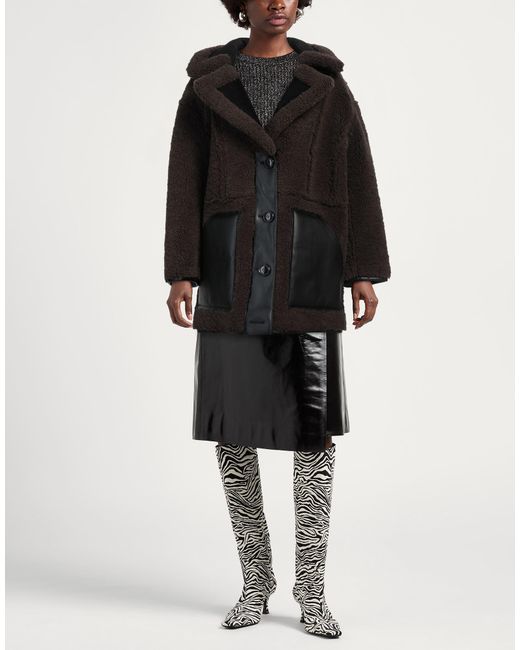 Stand Studio Black Shearling & Teddy