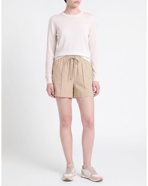 Eleventy Natural Shorts & Bermuda Shorts Wool, Elastane