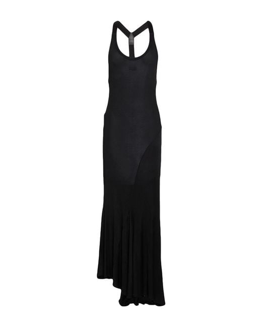 Off-White c/o Virgil Abloh Black Maxi Dress Viscose, Elastane