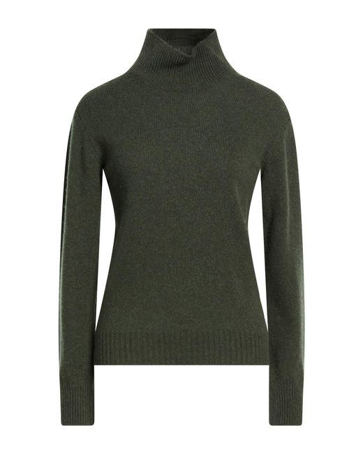 N.O.W. ANDREA ROSATI CASHMERE Green Turtleneck Wool, Viscose, Cashmere, Nylon