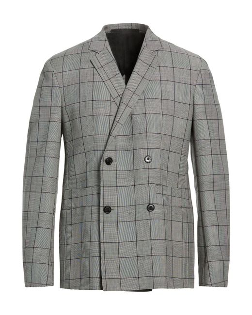 Kris Van Assche Gray Blazer Wool, Mohair Wool for men