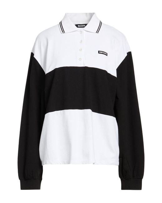 ROTATE BIRGER CHRISTENSEN Black Polo Shirt