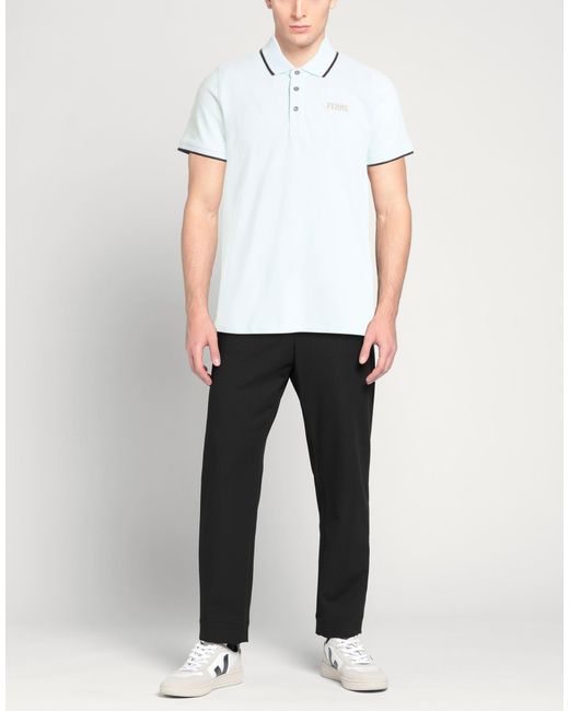 Ferré White Dark Polo Shirt Cotton for men