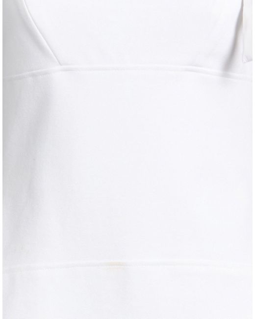 Sandro White Mini Dress Polyester, Polyamide, Elastane
