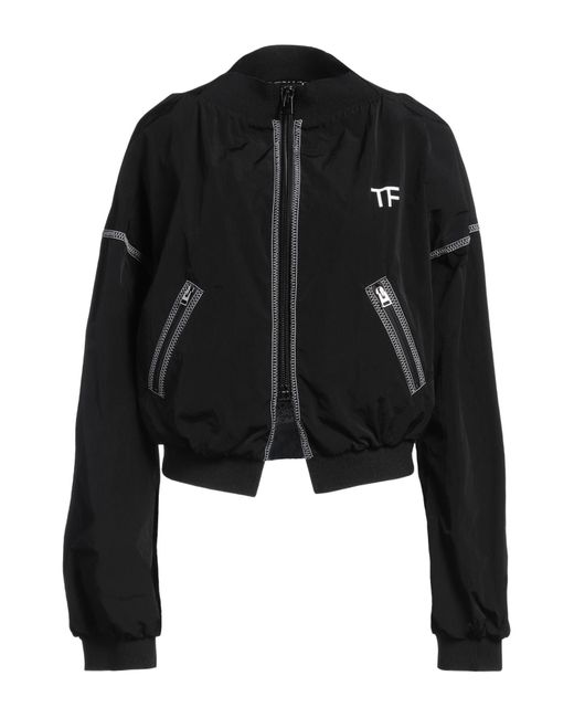 Tom Ford Black Jacket Polyamide, Polyester, Elastane