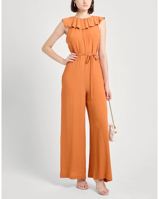 MEIMEIJ Orange Jumpsuit Acetate, Silk
