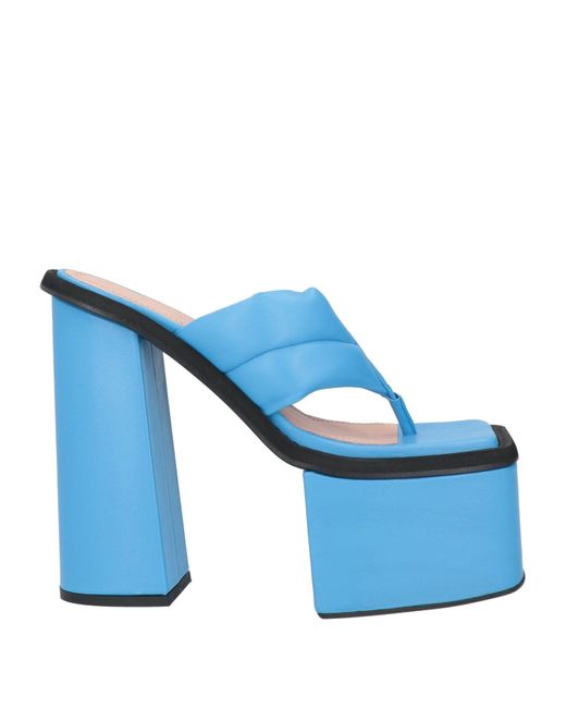 ANDREADAMO Blue Thong Sandal