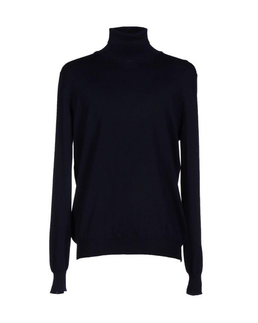 Barba Napoli Blue Turtleneck for men