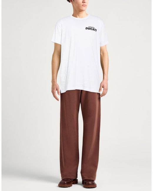 DSquared² White Ducati T-Shirt Cotton for men