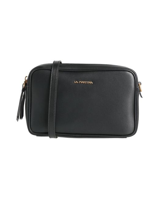 La Martina Black Cross-Body Bag