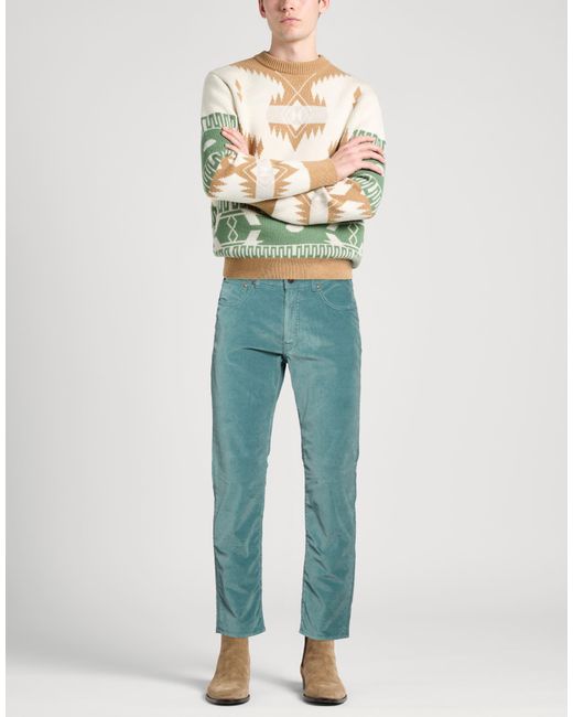 Boglioli Blue Pants Cotton, Elastane for men