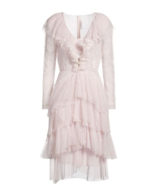 Philosophy Di Lorenzo Serafini Pink Midi Dress Polyamide