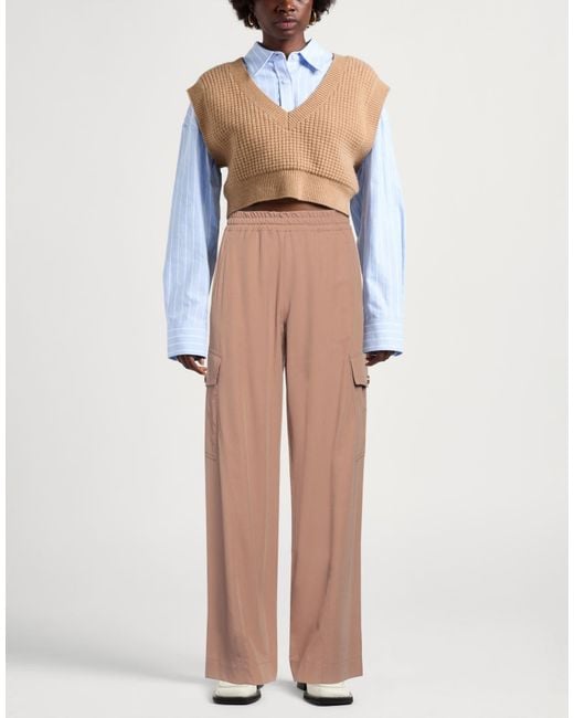 Pinko Natural Twill Cargo Pants