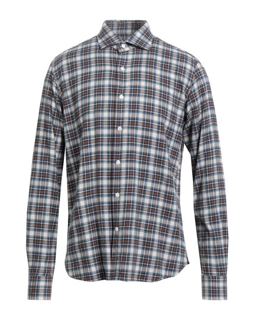 Orian Blue Shirt Cotton for men