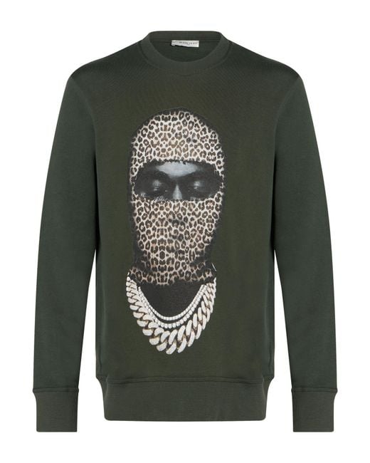 Ih Nom Uh Nit Green Military Sweatshirt Cotton for men