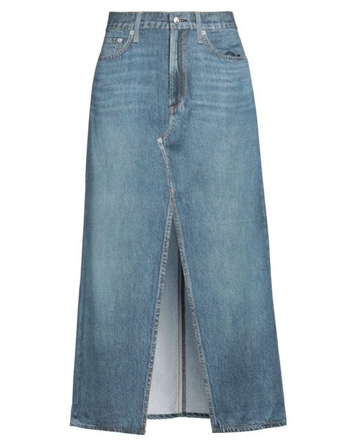 Rag & Bone Blue Denim Skirt