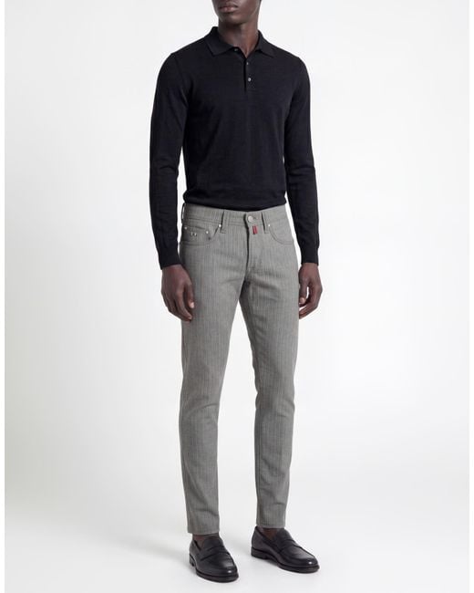 Tramarossa Gray Pants Virgin Wool for men