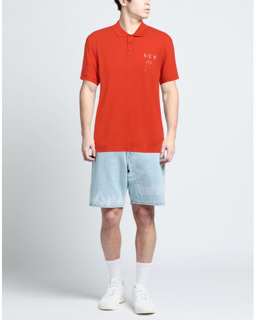 Moschino Red Polo Shirt for men