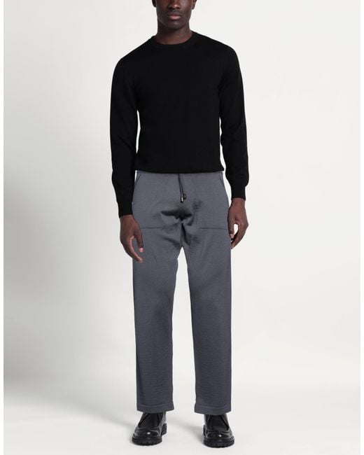 FILIPPO DE LAURENTIIS Gray Trouser for men