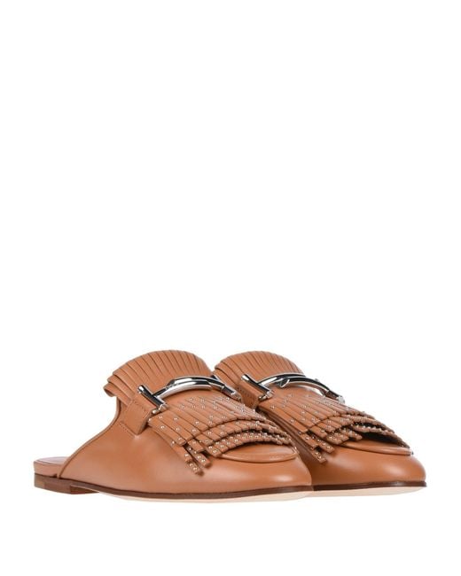 Tod's Brown Mules & Clogs