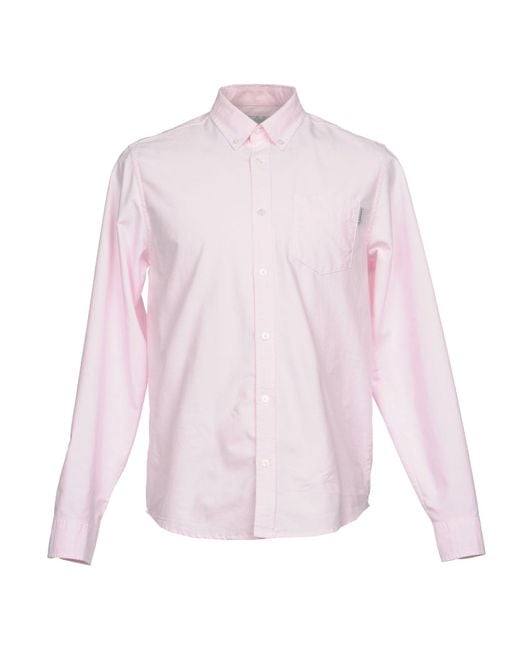 Carhartt Cotton Shirt in Pink for Men Lyst