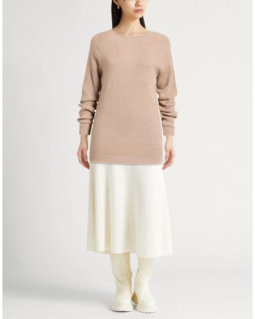 Fabiana Filippi Natural Blush Sweater Viscose, Alpaca Wool, Mohair Wool, Polyamide, Polyester