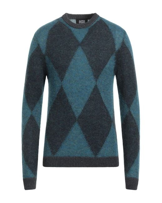 Pullover Alpha Studio pour homme en coloris Blue