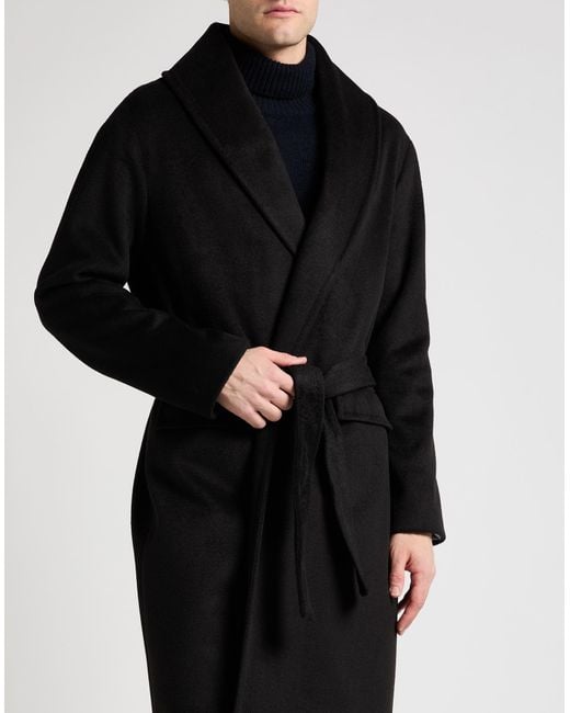 TELA-N° Black Coat Polyester, Viscose for men