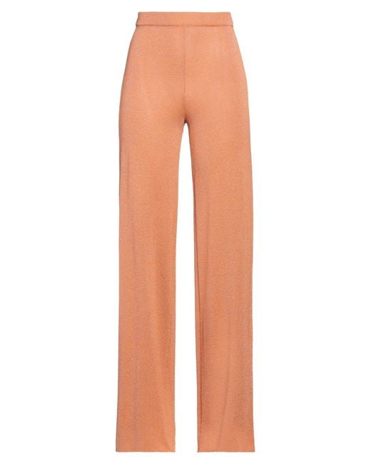 Roberto Collina Orange Pants Viscose, Polyester